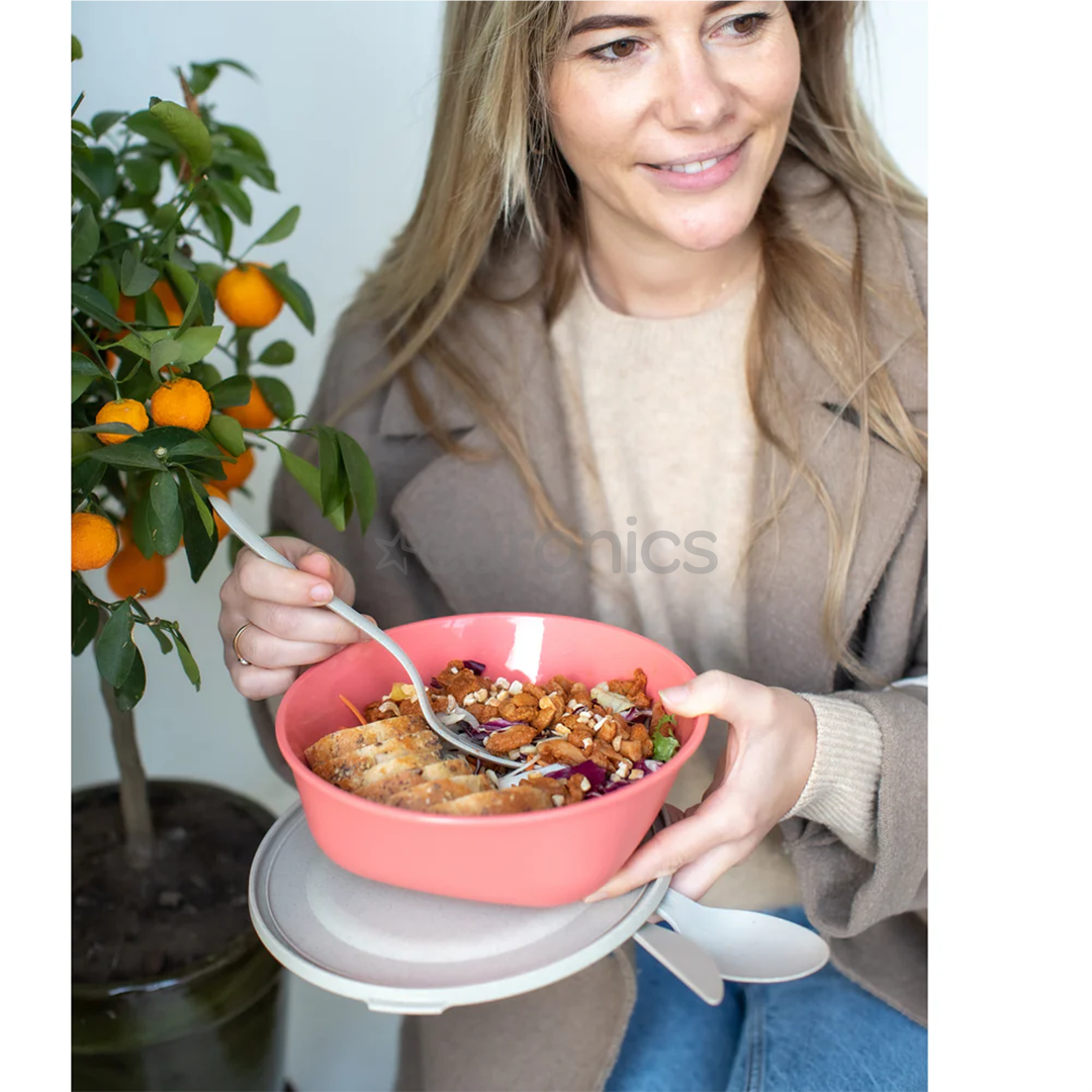 Koziol CONNECT BOX 1.3 L, coral - Box with lid