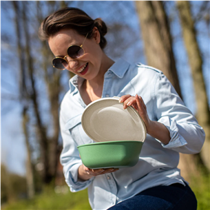 Koziol CONNECT BOX 1.3 L, green - Box with lid