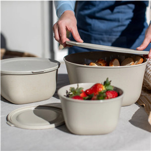 Koziol CONNECT BOX SET STOCKHOLM, 3 gab., gaiši brūna - Trauku komplekts