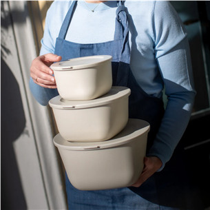 Koziol CONNECT BOX SET STOCKHOLM, 3 gab., gaiši brūna - Trauku komplekts