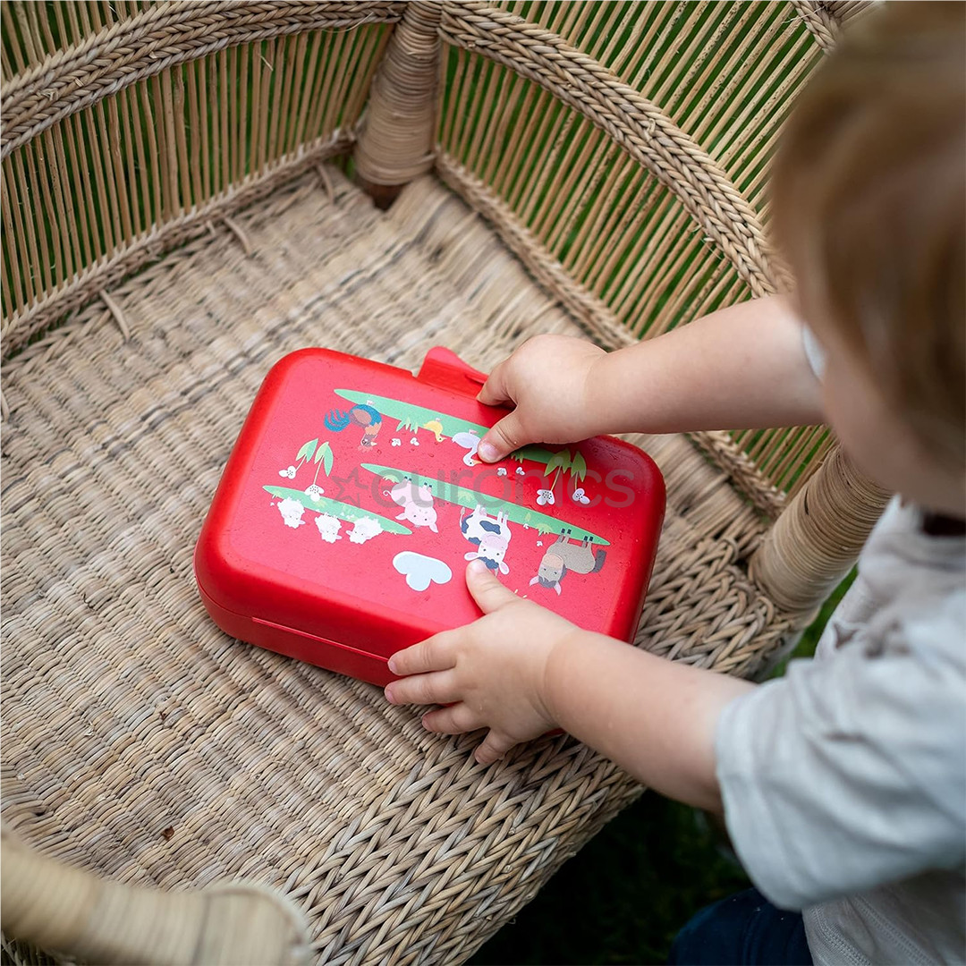 Koziol Candy L Farm, red - Lunch box