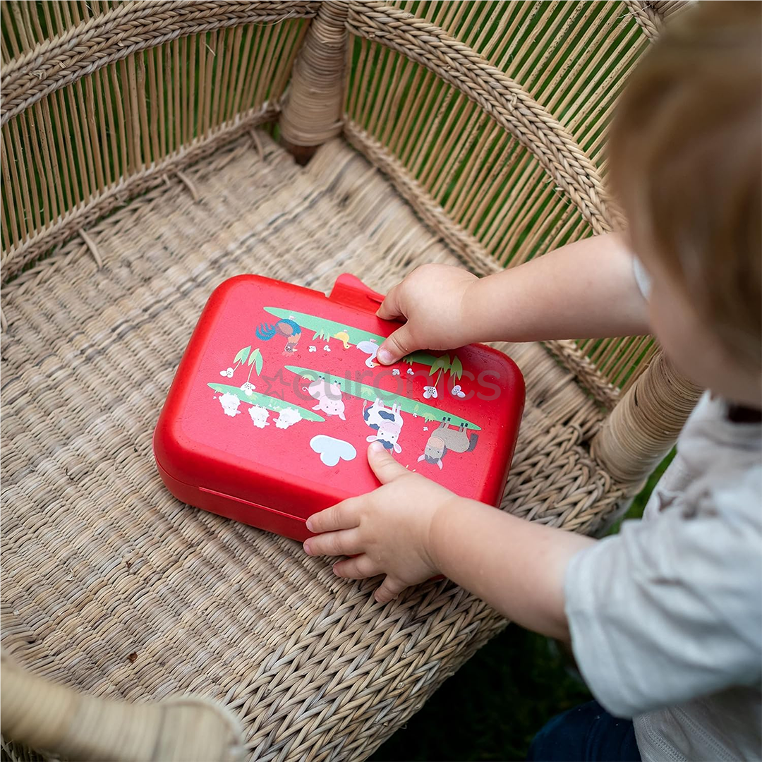 Koziol Candy L Farm, red - Lunch box