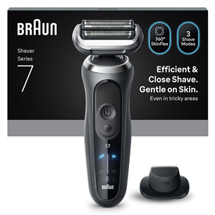 Braun, series 7, Wet & Dry, pelēka - Skuveklis 72-G1200S