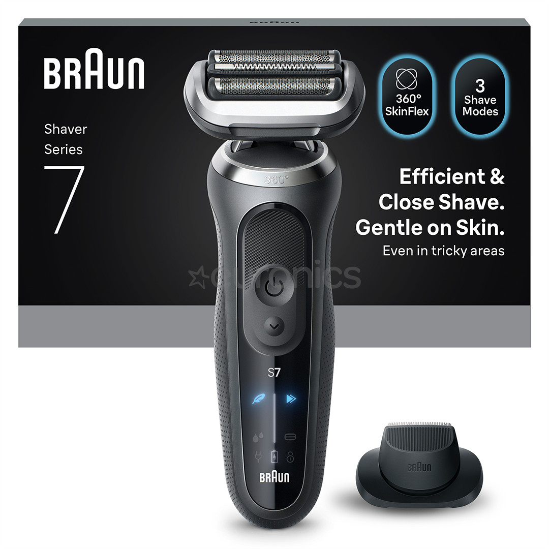 Braun, series 7, Wet & Dry, grey - Shaver