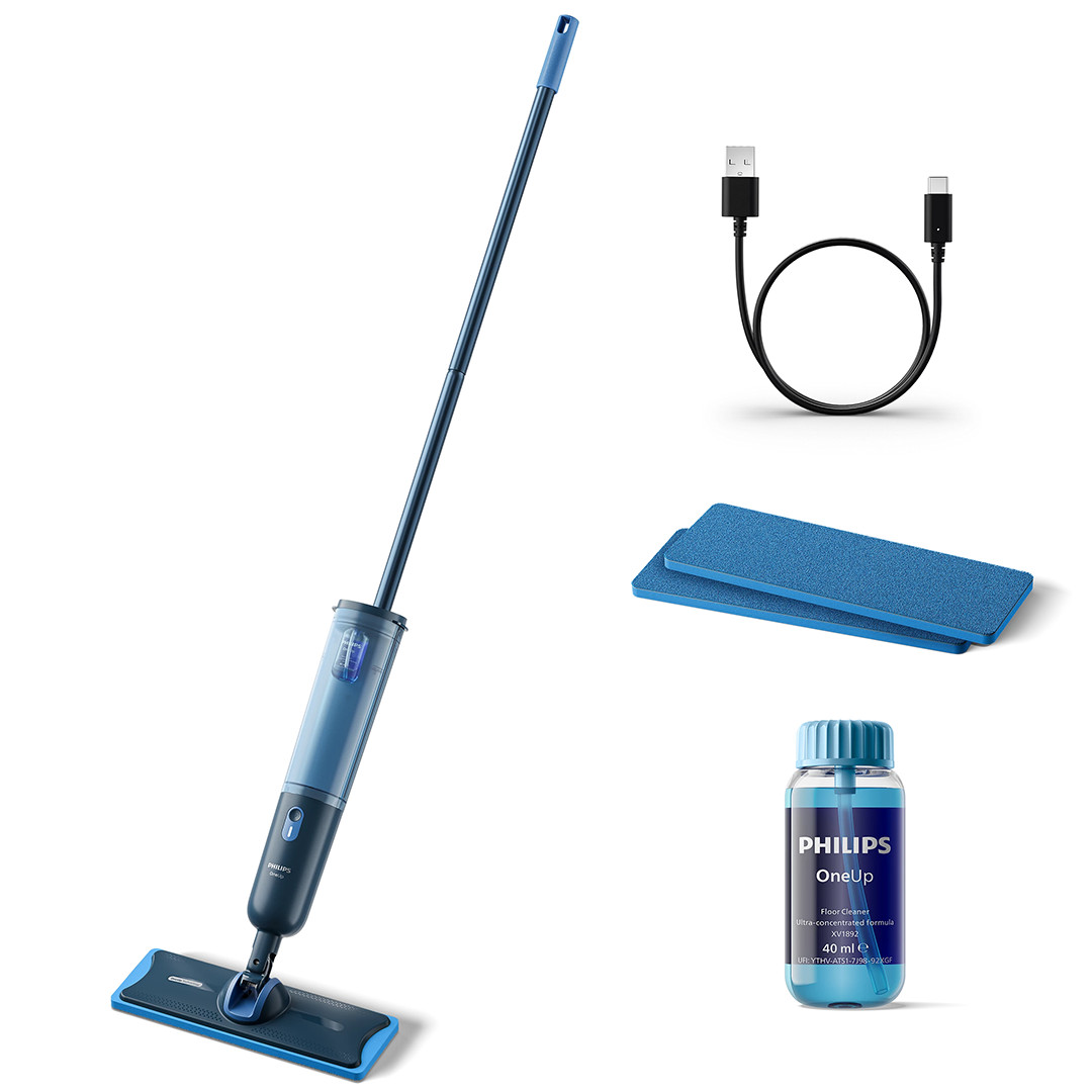 Philips OneUp 3000 Series, zila - Elektriskā mazgāšanas slota