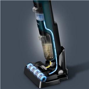 Tefal X-Clean 2, 2-in-1, сухая и влажная уборка, зеленый - Беспроводной пылесос для твердых полов