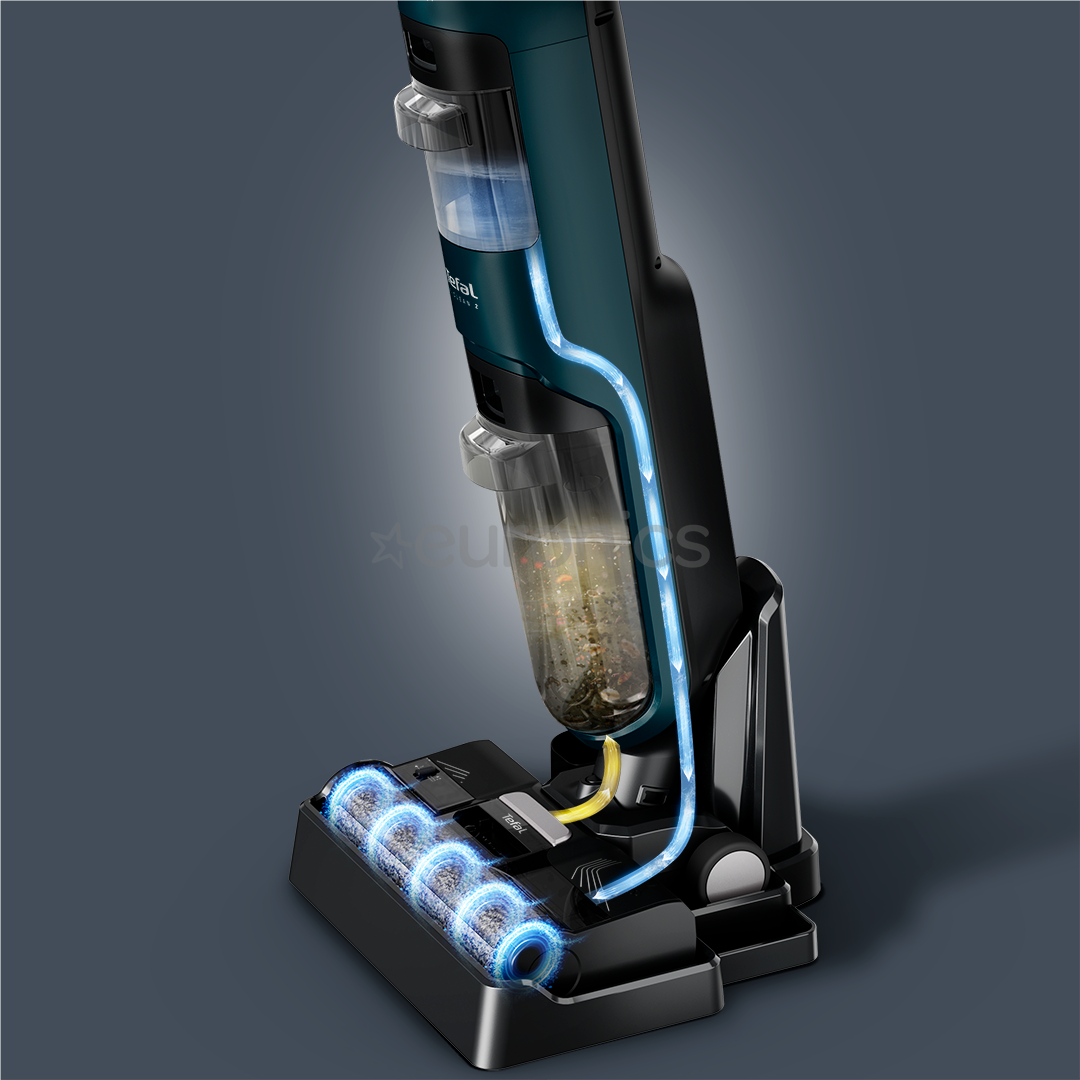 Tefal X-Clean 2, 2-in-1, сухая и влажная уборка, зеленый - Беспроводной пылесос для твердых полов