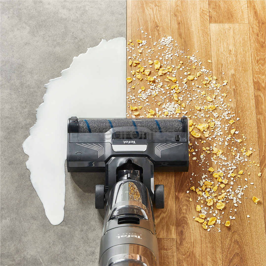 Tefal X-Clean 4, Wet & Dry, pelēka - Bezvadu putekļu sūcējs