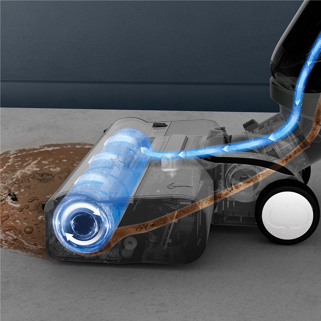 Tefal X-Clean 4, Wet & Dry, pelēka - Bezvadu putekļu sūcējs