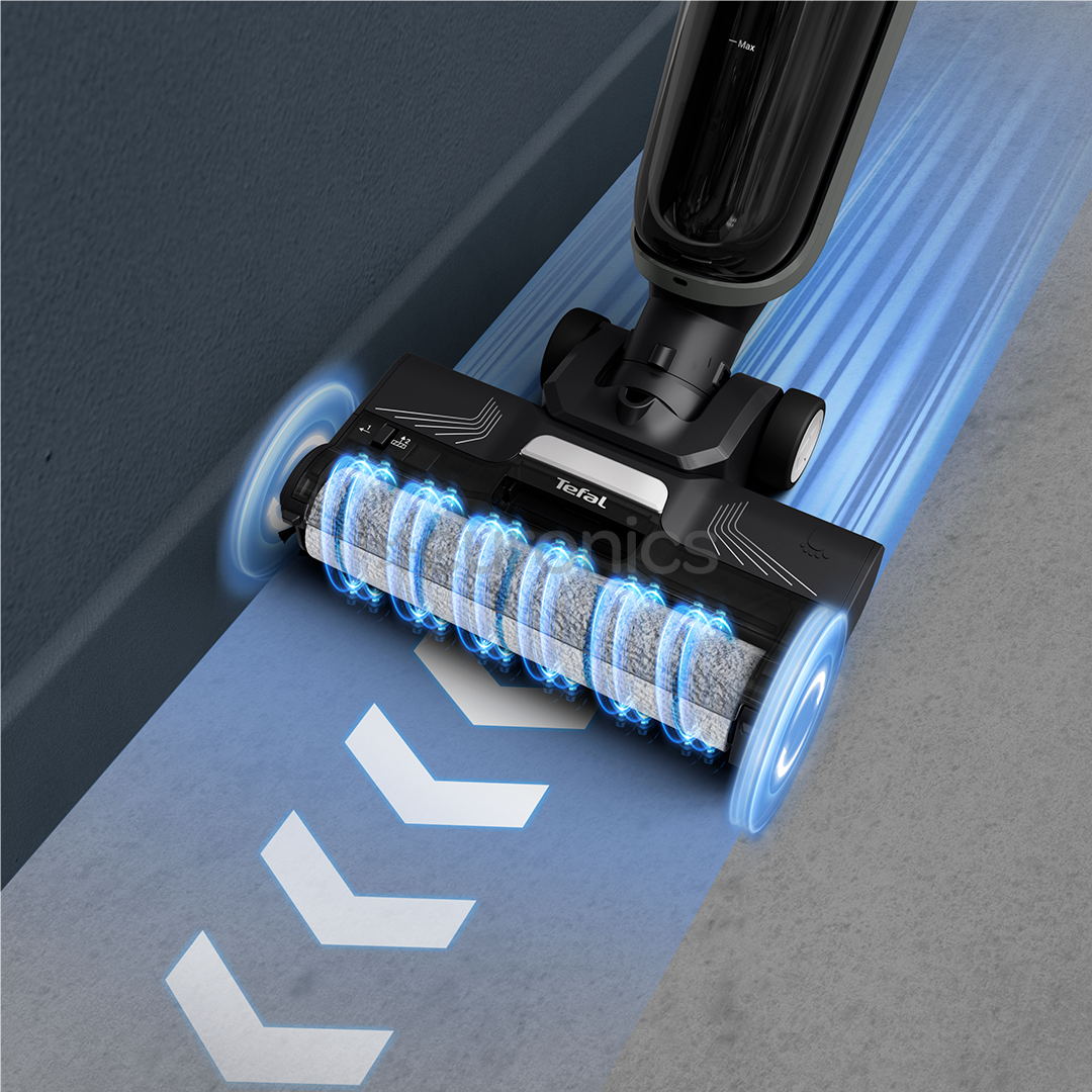 Tefal X-Clean 4, Wet & Dry, pelēka - Bezvadu putekļu sūcējs