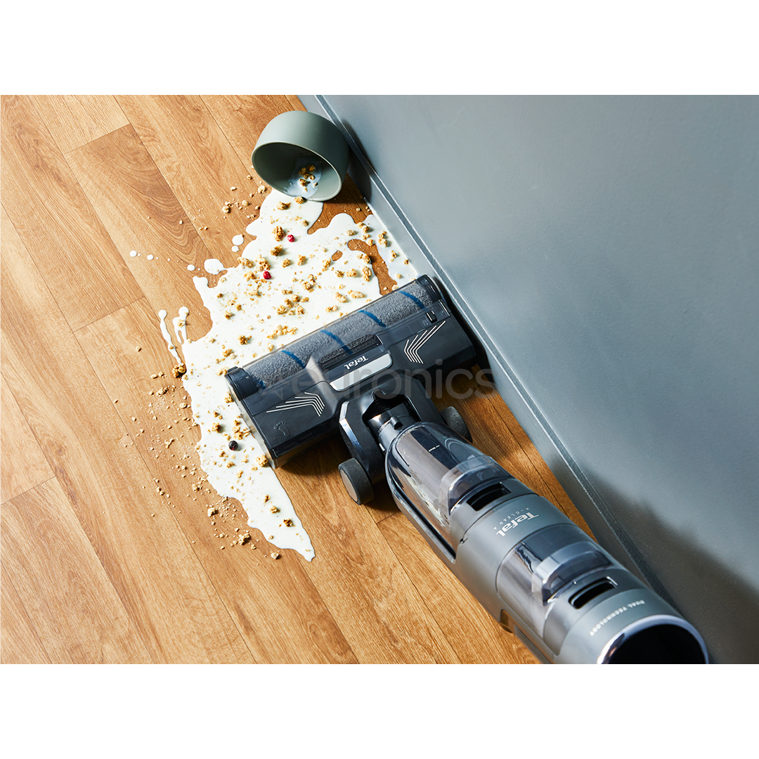 Tefal X-Clean 4, Wet & Dry, pelēka - Bezvadu putekļu sūcējs