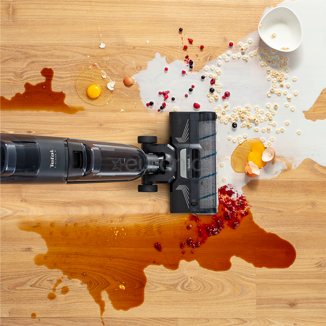 Tefal X-Clean 4, Wet & Dry, pelēka - Bezvadu putekļu sūcējs