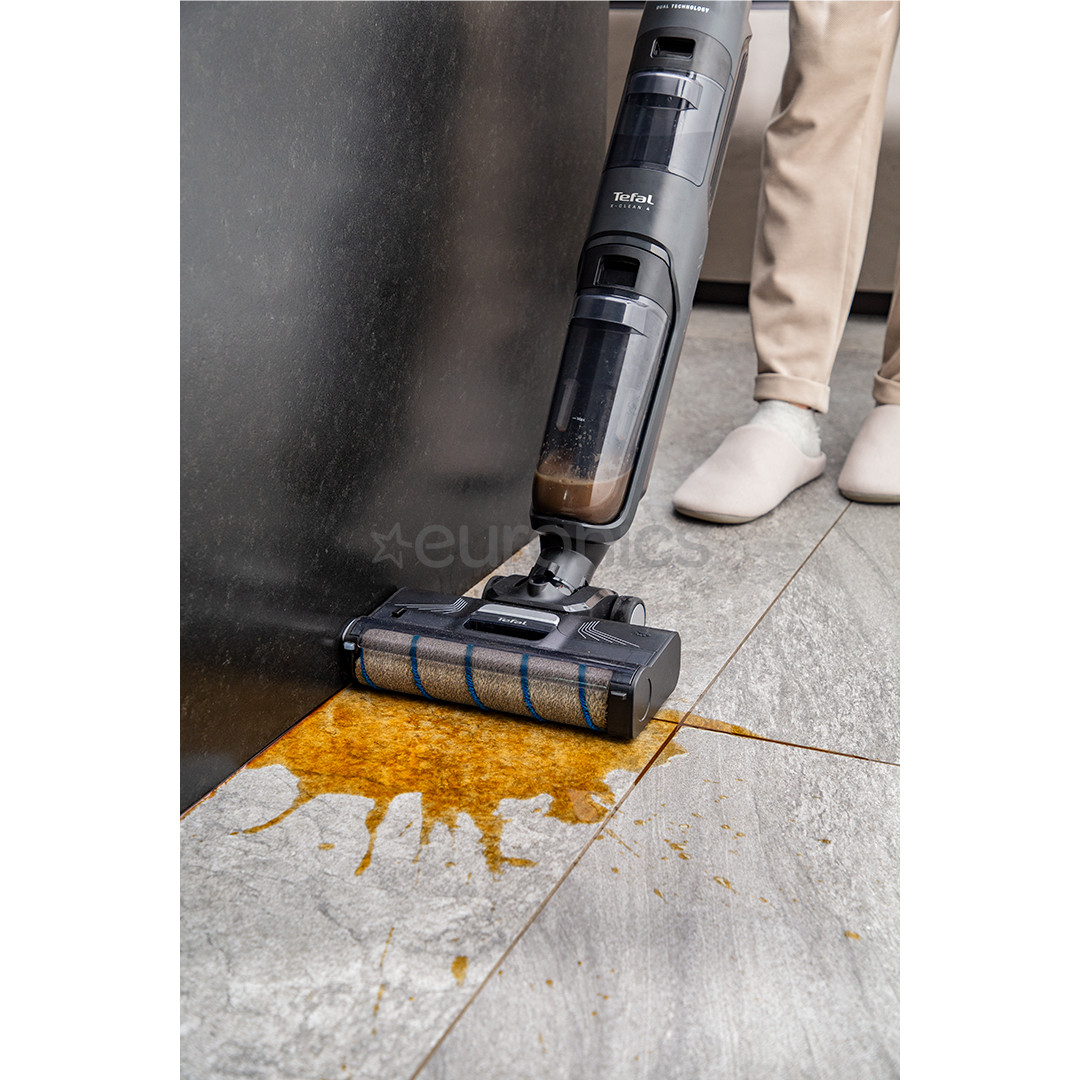 Tefal X-Clean 4, Wet & Dry, pelēka - Bezvadu putekļu sūcējs