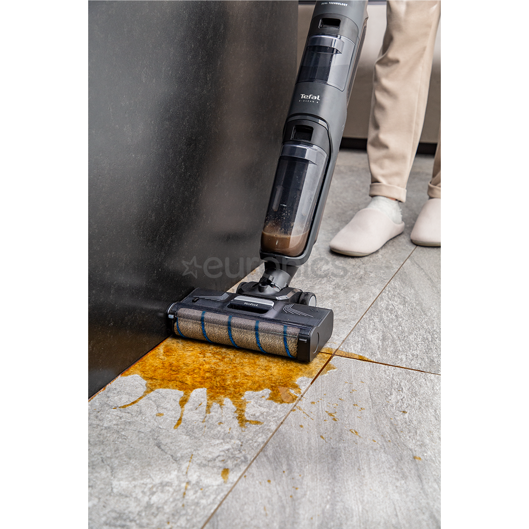 Tefal X-Clean 4, Wet & Dry, pelēka - Bezvadu putekļu sūcējs