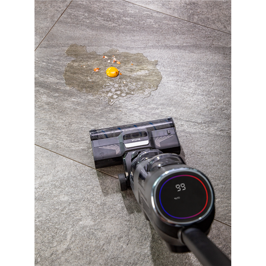 Tefal X-Clean 4, Wet & Dry, pelēka - Bezvadu putekļu sūcējs