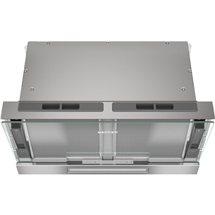 Miele, 600 m³/h, width 56.1 cm, transparent glass - Built-in cooker hood