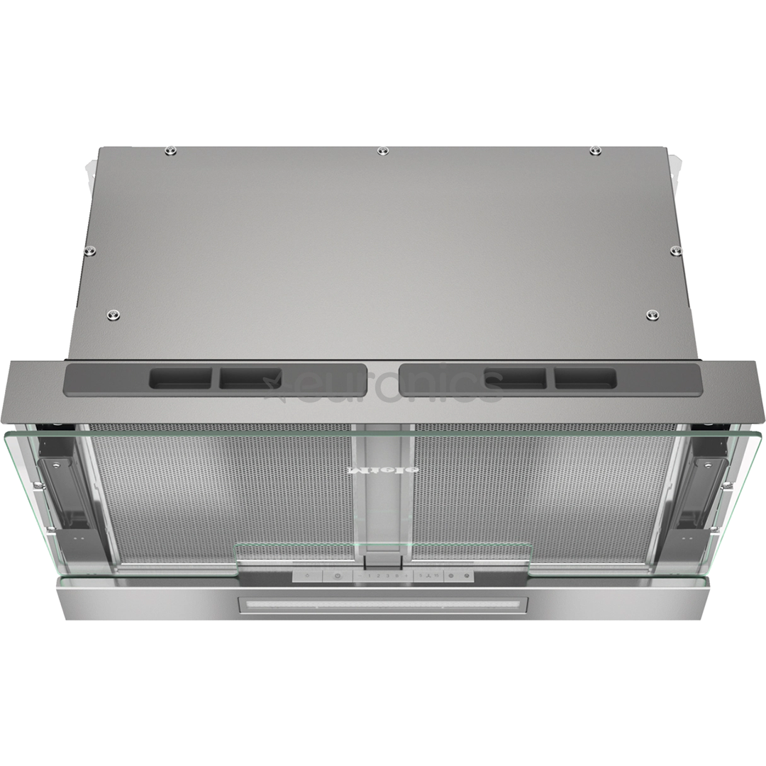 Miele, 600 m³/h, width 56.1 cm, transparent glass - Built-in cooker hood