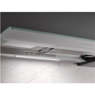 Miele, 600 m³/h, width 56.1 cm, transparent glass - Built-in cooker hood