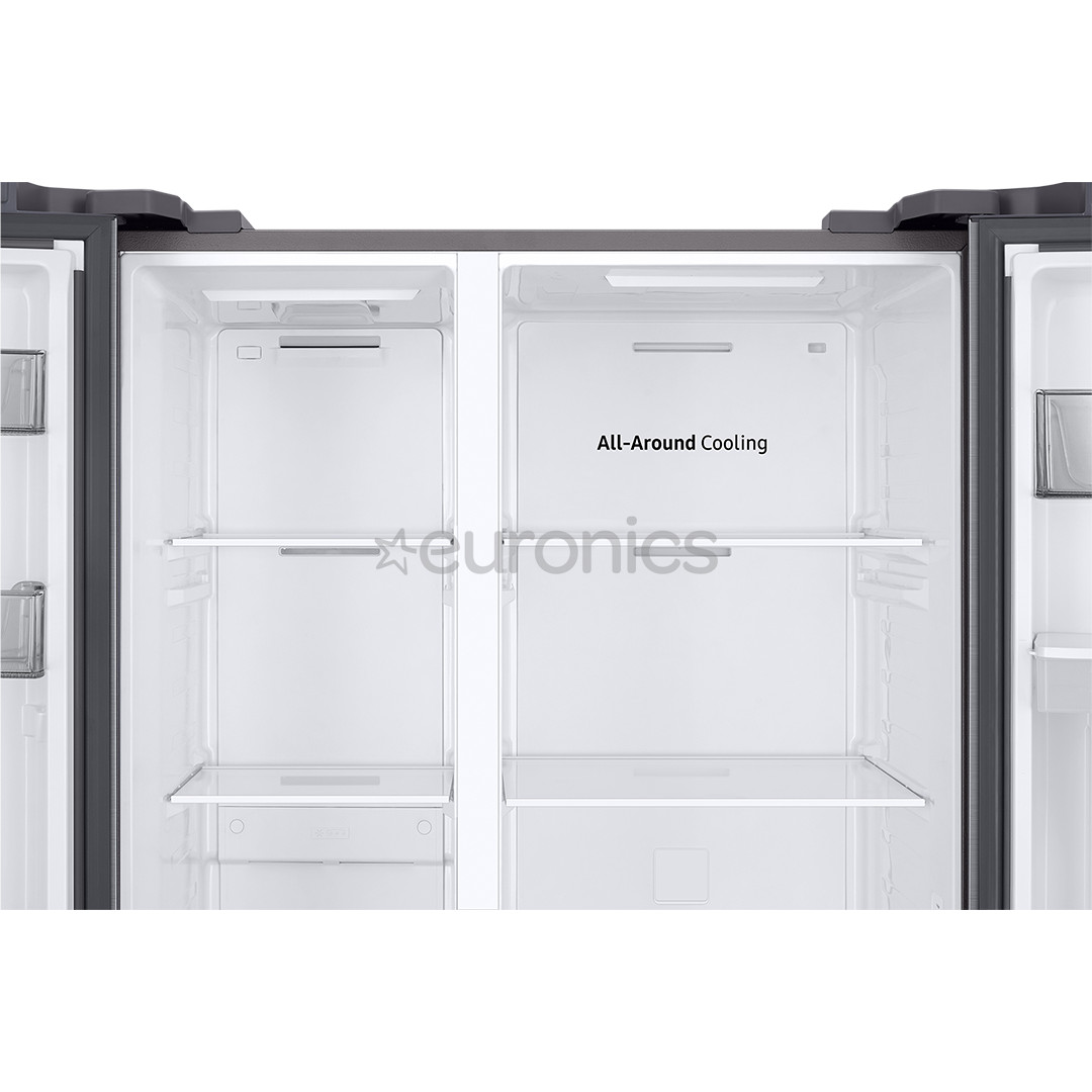 Samsung, NoFrost, 578 л, высота 178 см, серебристый - SBS-холодильник