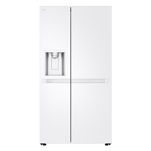 LG, Water & Ice Dispenser, 638 л, высота 179 см, белый - SBS-холодильник GSLC40SWPE