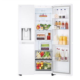 LG, Water & Ice Dispenser, 638 L, augstums 179 cm, balta - SBS Ledusskapis