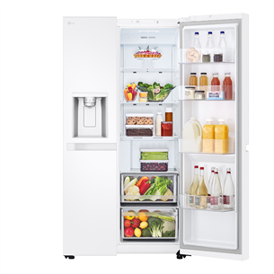 LG, Water & Ice Dispenser, 638 L, height 179 cm, white - SBS-Refrigerator