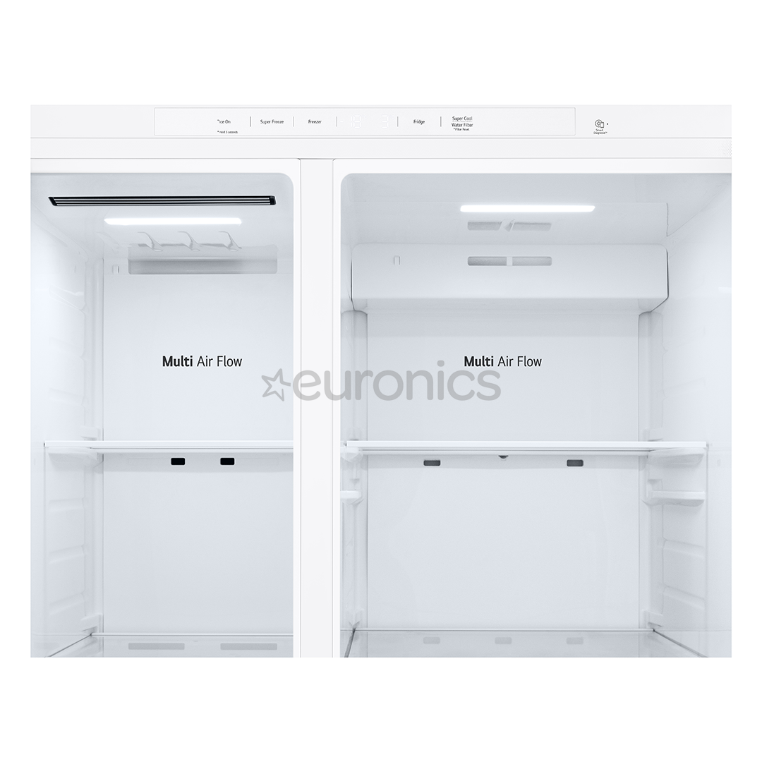 LG, Water & Ice Dispenser, 638 L, height 179 cm, white - SBS-Refrigerator