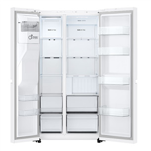 LG, Water & Ice Dispenser, 638 L, augstums 179 cm, balta - SBS Ledusskapis