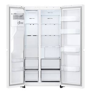 LG, Water & Ice Dispenser, 638 L, height 179 cm, white - SBS-Refrigerator