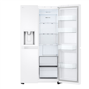 LG, Water & Ice Dispenser, 638 L, augstums 179 cm, balta - SBS Ledusskapis