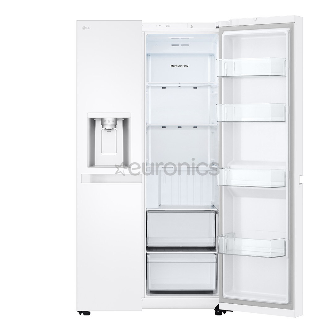 LG, Water & Ice Dispenser, 638 L, augstums 179 cm, balta - SBS Ledusskapis