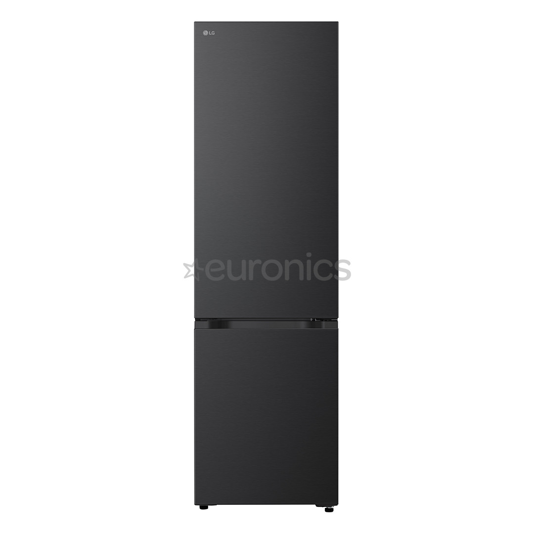 LG, NoFrost, 375 L, augstums 203 cm, melna tērauda - Ledusskapis