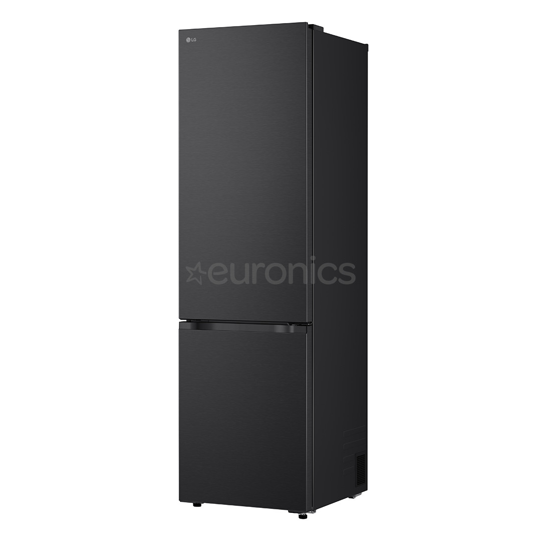 LG, NoFrost, 375 L, augstums 203 cm, melna tērauda - Ledusskapis