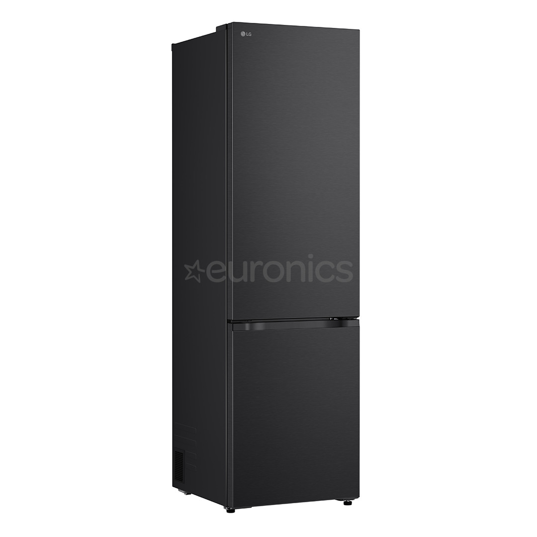LG, NoFrost, 375 L, augstums 203 cm, melna tērauda - Ledusskapis