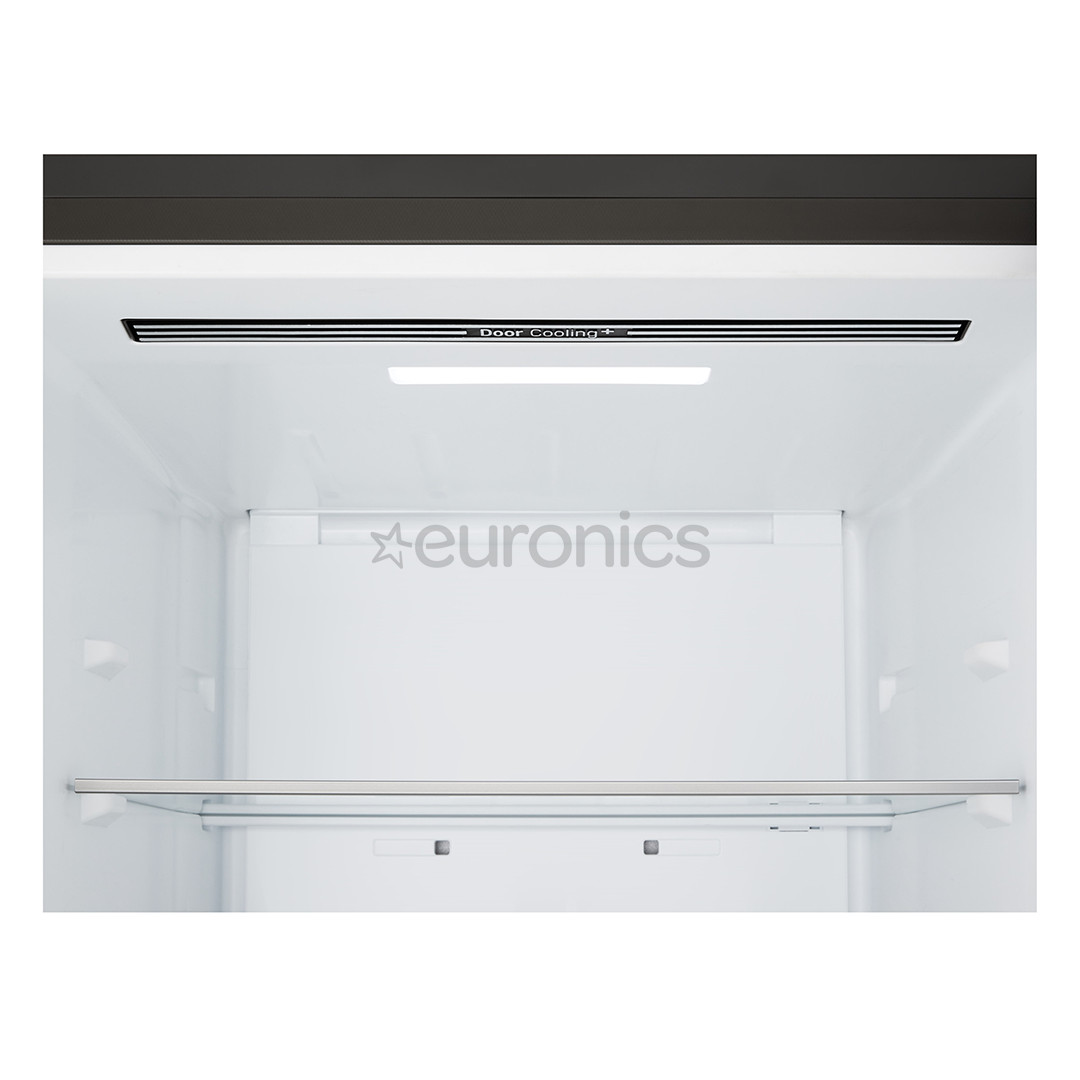 LG, NoFrost, 375 L, augstums 203 cm, melna tērauda - Ledusskapis