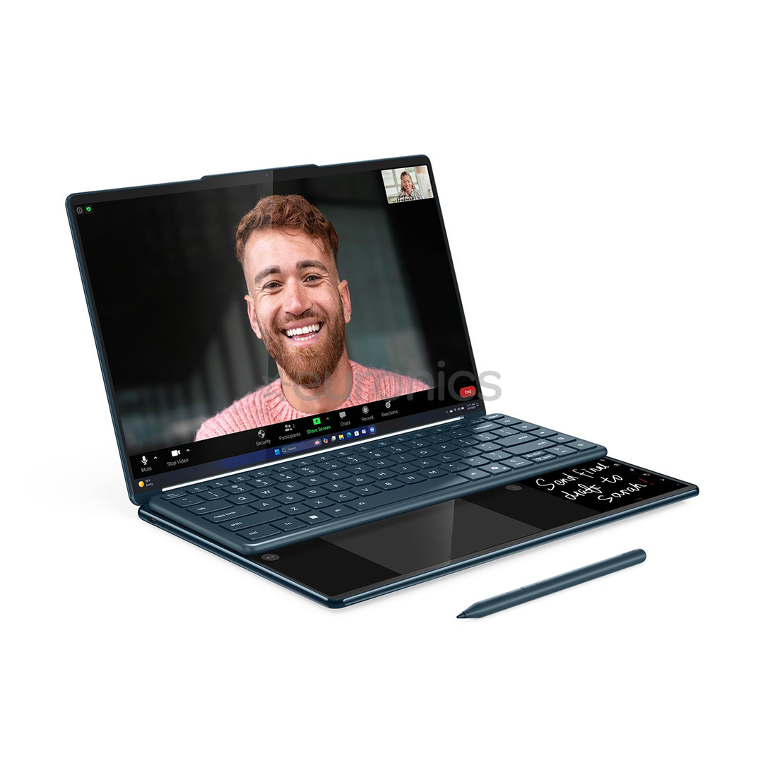 Lenovo Yoga Book 9i Gen 10, 14'', WQXGA+, OLED, 120 Hz, Ultra 7, 32 GB, 1 TB, W11P, ENG, zila - Portatīvais dators