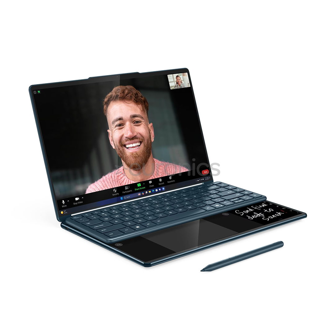 Lenovo Yoga Book 9i Gen 10, 14'', WQXGA+, OLED, 120 Hz, Ultra 7, 32 GB, 1 TB, W11P, ENG, zila - Portatīvais dators