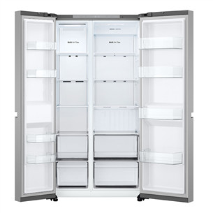 LG, Total No Frost, 638 L, augstums 179 cm, sudraba - SBS Ledusskapis