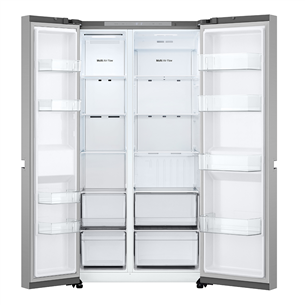 LG, Total No Frost, 638 L, augstums 179 cm, sudraba - SBS Ledusskapis