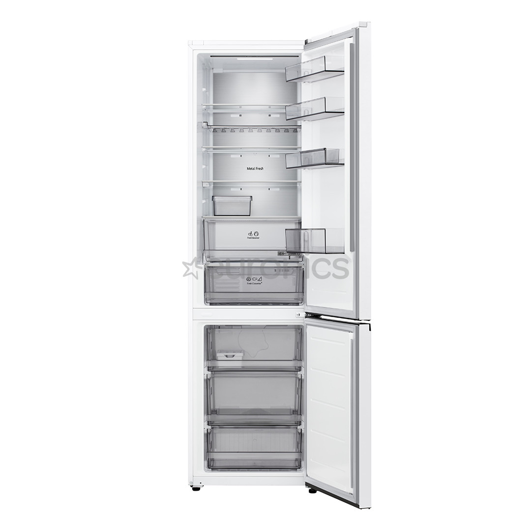 LG, NoFrost, 375 L, height 203 cm, white - Refrigerator