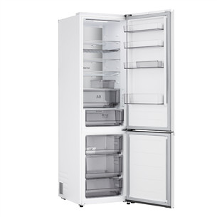 LG, NoFrost, 375 L, height 203 cm, white - Refrigerator