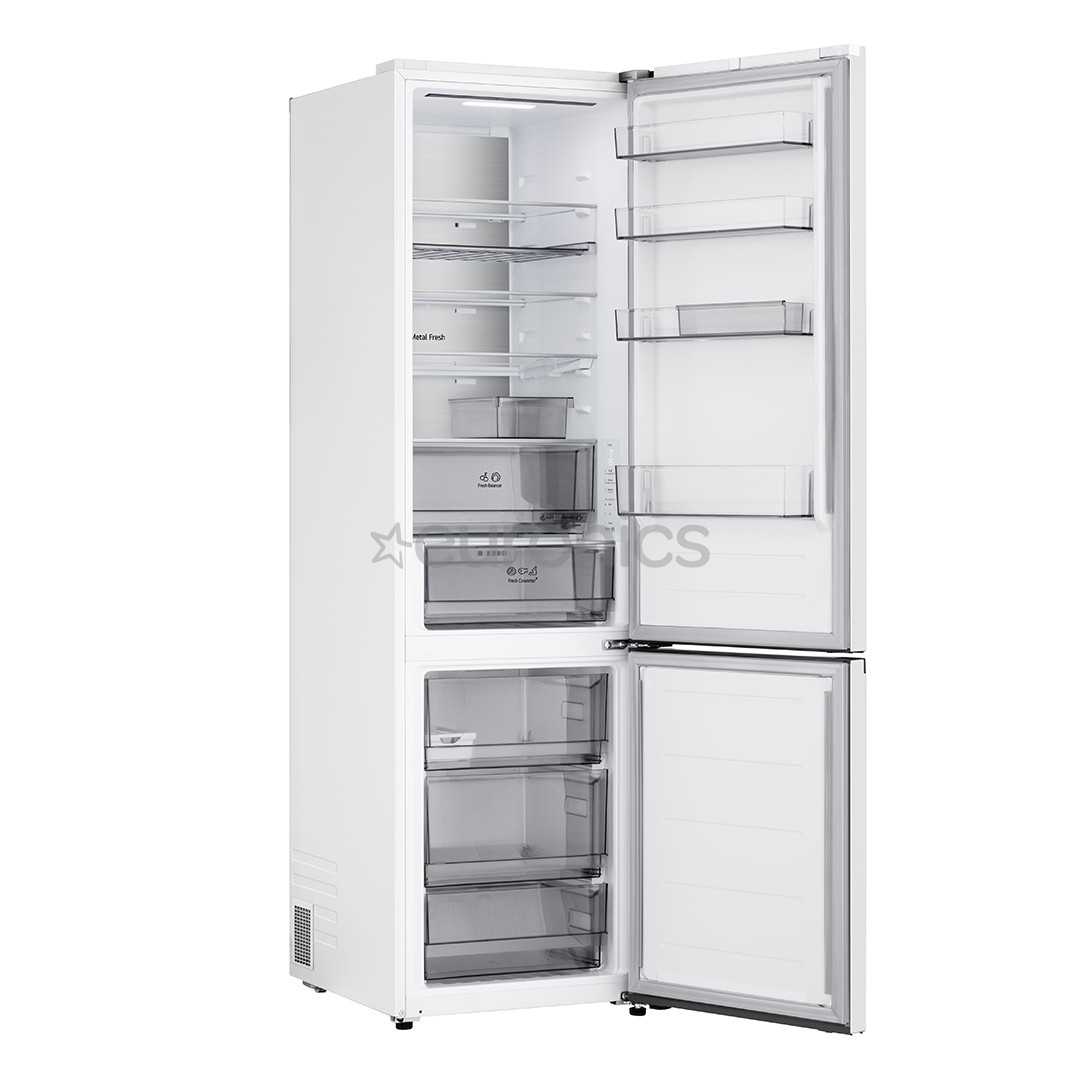 LG, NoFrost, 375 L, height 203 cm, white - Refrigerator