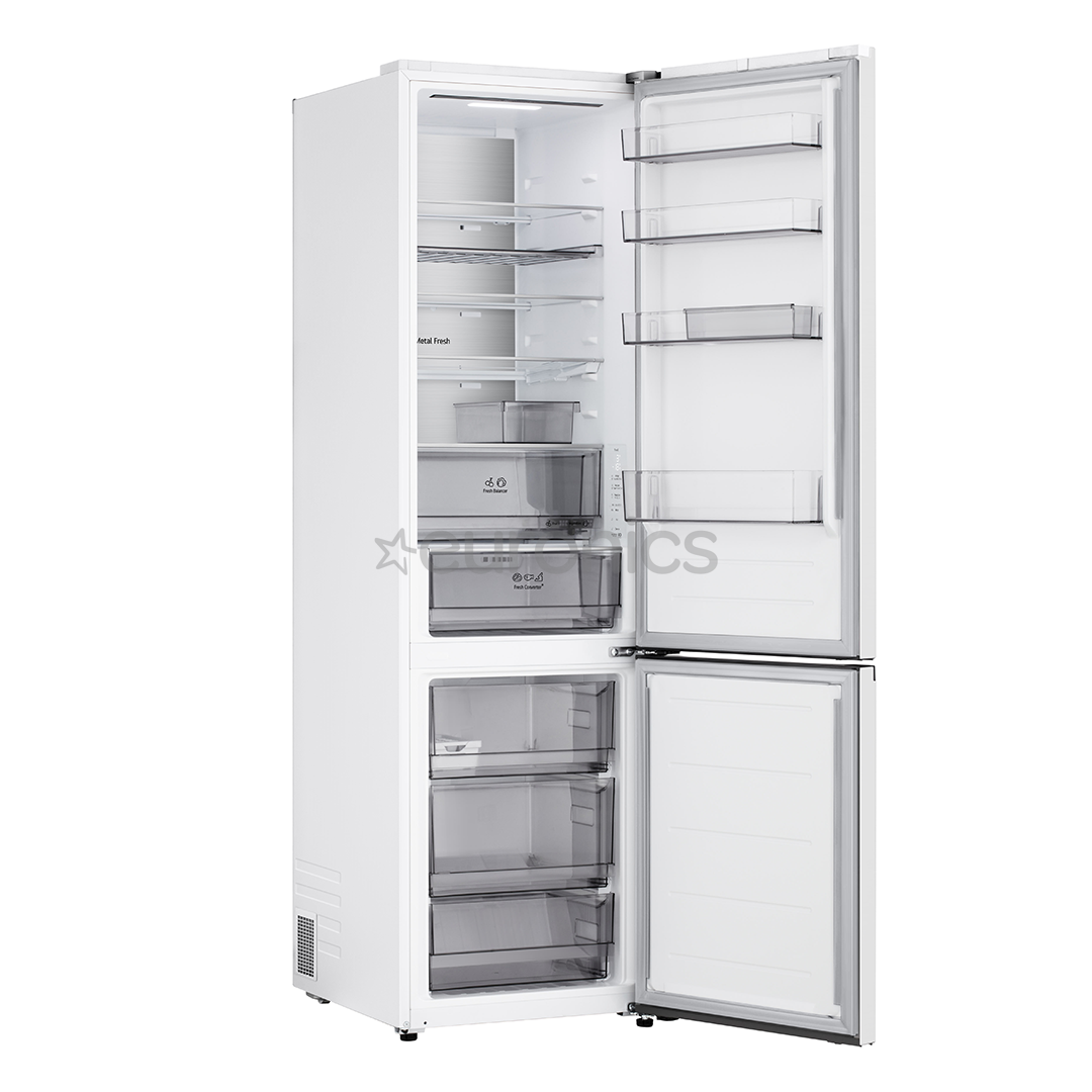 LG, NoFrost, 375 L, height 203 cm, white - Refrigerator