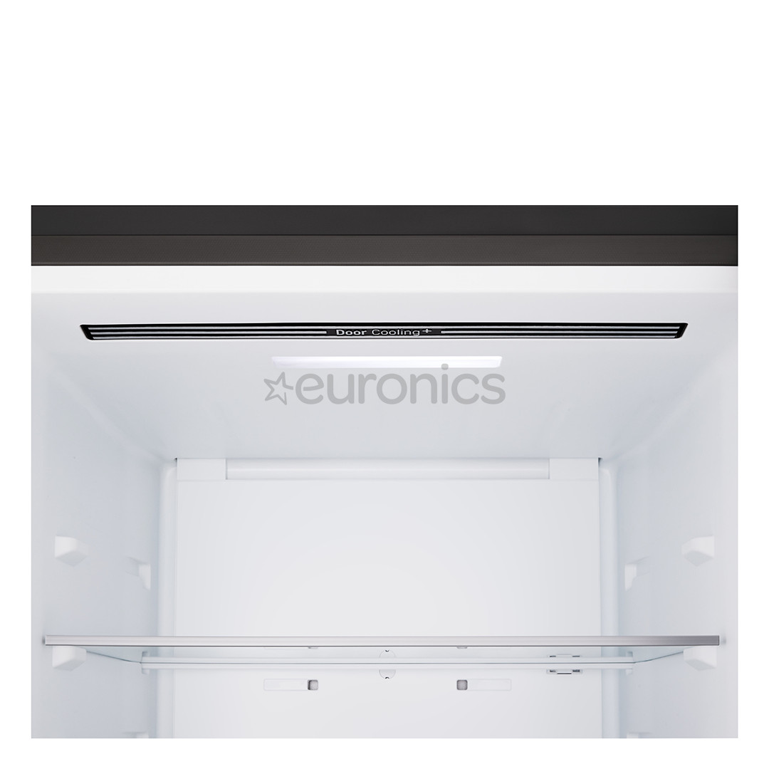 LG, Total No Frost, 333 L, augstums 186 cm, matēta melna - Ledusskapis