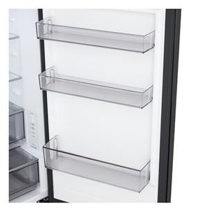 LG, Total No Frost, 333 L, augstums 186 cm, matēta melna - Ledusskapis