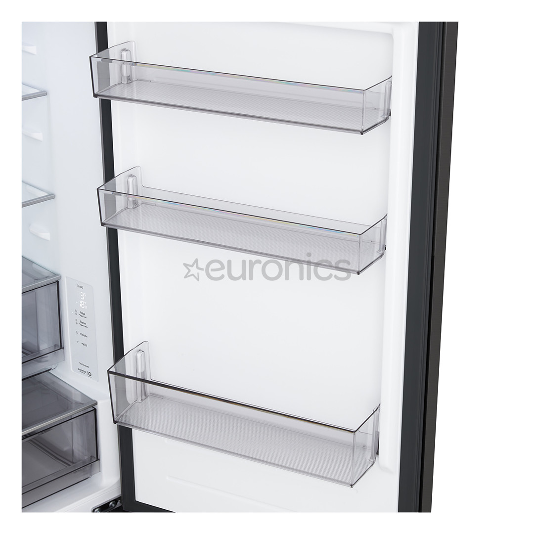 LG, Total No Frost, 333 L, augstums 186 cm, matēta melna - Ledusskapis