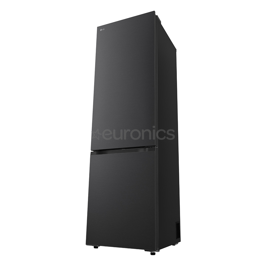 LG, Total No Frost, 375 L, augstums 203 cm, melna tērauda - Ledusskapis