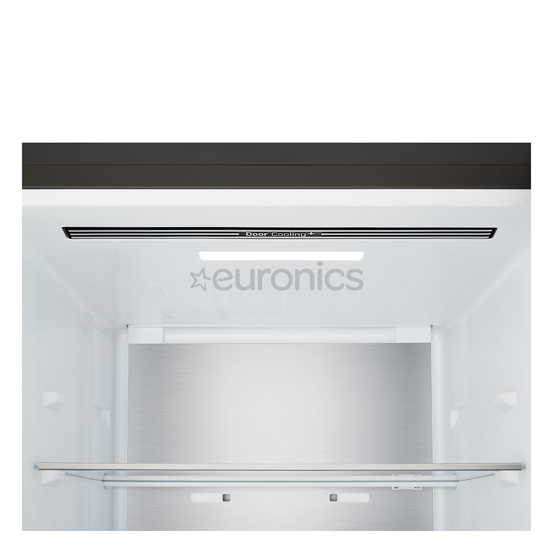 LG, Total No Frost, 375 L, augstums 203 cm, melna tērauda - Ledusskapis