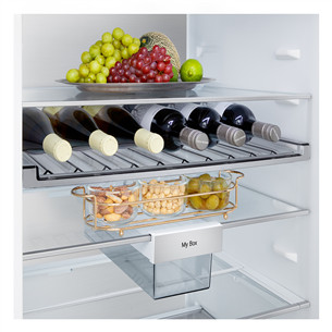 LG, Total No Frost, 375 L, augstums 203 cm, melna tērauda - Ledusskapis