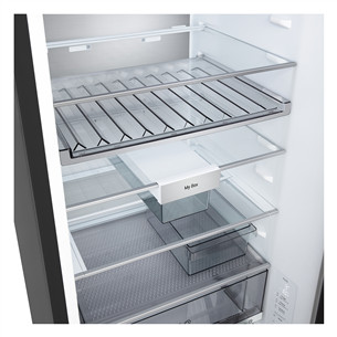 LG, Total No Frost, 375 L, augstums 203 cm, melna tērauda - Ledusskapis